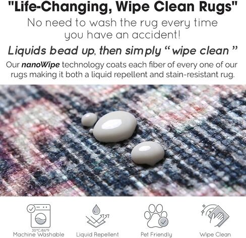Doormat Runner Rug, Waterproof Area Rug for Hallways/Entryways, Vintage Adeline Runner 2'3''X3'6''| Rug Collective in Saudi Arabia