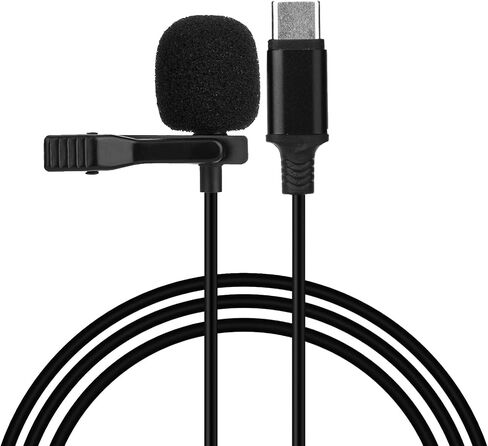 ميكروفون لافالير احترافي USB C لهاتف Android، ميكروفون مكثف لتسجيل الهاتف وتسجيل الفيديو، ميكروفون لافالير لليوتيوب ومدونات الفيديو والمقابلات والاجتماعات وللهاتف 15 in Saudi Arabia