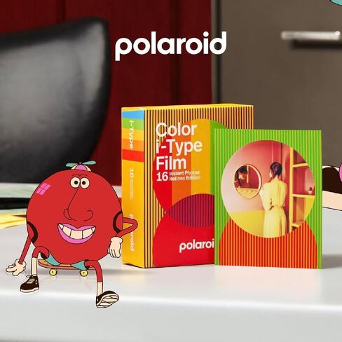 فيلم ملون من Polaroid Originals لكاميرا i-Type الفورية - إصدار Retinex بإطار دائري - عبوة مزدوجة (16 صورة) مع قطعة قماش من الألياف الدقيقة in Saudi Arabia