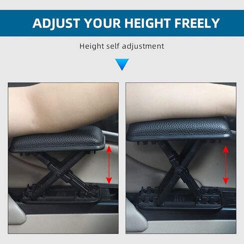 MR CARTOOL دعم مسند ذراع السيارة العالمي، مسند ذراع السيارة قابل للتعديل وسادات دعم الكوع الأيسر تخفف من تعب ذراع السائق، مسند ذراع محمول لزيادة وسادة مسند الذراع in Kuwait