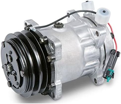 ضاغط التيار المتردد وقابض تكييف الهواء مزدوج الحزام مقاس 125 مم يحل محل Sanden SD7H15 HD 4627 12v - BuyAutoParts 60-02181NA جديد in Saudi Arabia