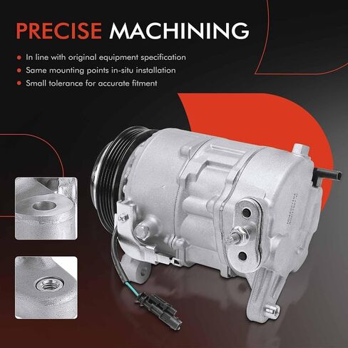 A-Premium Air Conditioner AC Compressor with Clutch Compatible with Chevrolet Silverado 1500 2019-2022, Silverado 2500/3500 HD 2020-2021 & GMC Sierra 1500 2019-2021, Sierra 2500/3500 HD 2020-2021 in Saudi Arabia