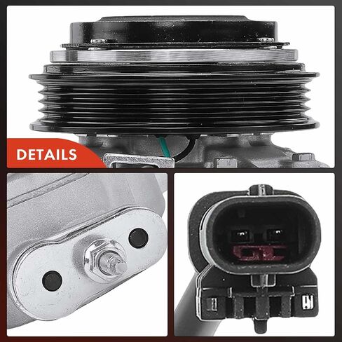 A-Premium Air Conditioner AC Compressor with Clutch Compatible with Chevrolet Silverado 1500 2019-2022, Silverado 2500/3500 HD 2020-2021 & GMC Sierra 1500 2019-2021, Sierra 2500/3500 HD 2020-2021 in Saudi Arabia
