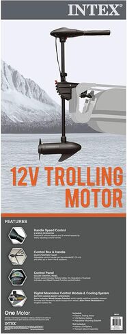 محرك التصيد العارض 12 فولت 8 سرعات من انتكس، طقم تثبيت داعم وقارب قابل للنفخ يتسع لـ 4 أشخاص مع مجموعة مضخة ومجاديف in Saudi Arabia