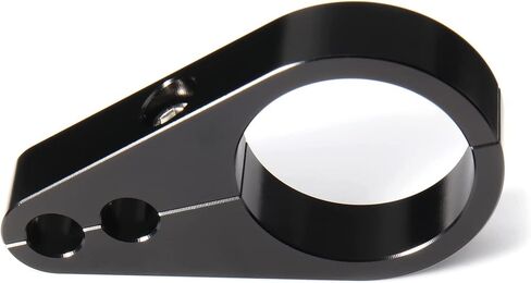 MoKitDora 1" Handlebar or Frame Dual Hole Throttle Clutch Cable Brake Line Clamp Universal for Harley, Chrome in Saudi Arabia