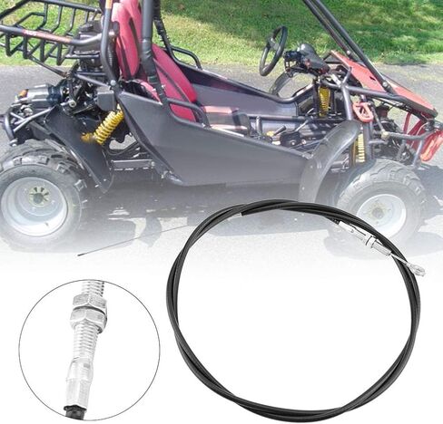 Yctze Throttle Cable ABS 71in Long Throttle Cable Line Wire for Manco/American Sportworks Go Kart for 72 inch throttle cable mikuni throttle cable for go kart go kart throttle cable black widow go kar in Kuwait