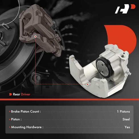 A-Premium Disc Brake Caliper Assembly Without Bracket Compatible with Ford Granada 1975-1980 & Lincoln Versailles 1977-1980 & Mercury Monarch 1975-1979 - Rear Left Driver Side in Saudi Arabia