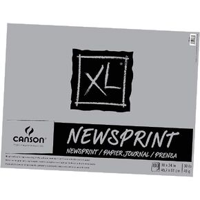 Canson Biggie Newsprint Pad - 18 x 24 Inches - 100 Sheet Pad