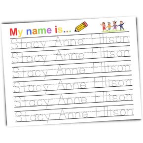 Personalized Name Tracing Worksheets: Handwriting Practice