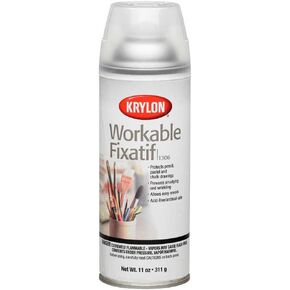 Krylon Workable Fixatif Clear Spray (11 oz) - 6 Pack