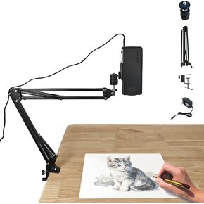Art Projector For Tracing，Drawing，Painting , Mini Portable Digital Projector For Desktop Canvas/ Wall ,IOS/ Android Supported,Art Supplies For Artists ，Sketching Tool For Kids And Beginners
