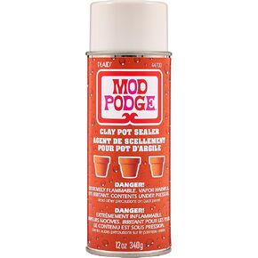 Mod Podge, Perfect for Indoor and Outdoor Craft Projects Clay Pot Sealer Spray, 12 fl oz, Clear