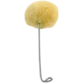 ARTIST'S BEST 50 Piece 1" (2.5 cm) Diameter Genuine Wool Daubers Applicators with Metal Handle for Dye, Paint, Glue | Precise Application | Durable 3" (7.6 cm) Steel Handle