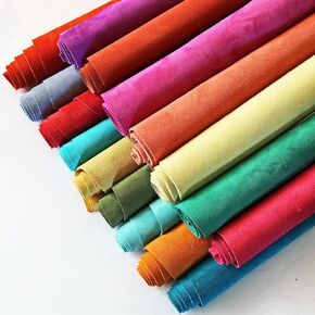 Chamois Cutouts in Bright and Vibrant Colours, Smooth Chamois, Random Choice, 0.5 kg, B-107