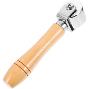Gadpiparty Seam Roller Leather Tool Wooden Handle for Pressing and Quilting Construction for Crafting and Leatherwork Roller