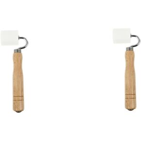 Popetpop 2pcs خلفية جدران مسطحة التماس الأسطوانة مقبض أسطوانة التماس احترافية لأنواع ورق الجدران بما في ذلك غير منسوجة ورقائق لتطبيق سلس وزوايا الزاوية