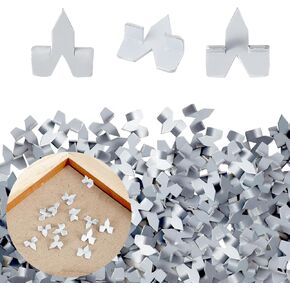 300 Pcs Glazing Push Points, Zinc-Plated Iron, Rust-Resistant Glazier Points for Picture Framing, Glass Installation, and Cross Stitch