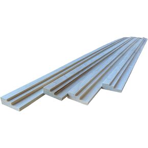 صب إطار Poplar Floater غير المكتملة للقماش ، 2 3/8 "ملف تعريف ، 1.5" ، فاصل عائم عميق ، مصنوع في الولايات المتحدة الأمريكية ((أربع قطع من 72 "))