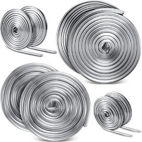 MorningRo 12 ft 3/16" U and 3/16" H Round U Lead Came for Stained Glass and 12 ft 3/16" Round H Hobby Came for Stained Glass Set Supplies for Projects Suncatchers
