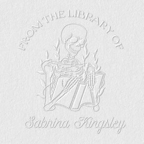 from The Library of Embossers & Stamps | Custom Embosser | Custom Stamp | Ex Libris | Great for Personalizing Books, Text Books and Journals and Other Documents (Design 9, Self-Inking Stamp)