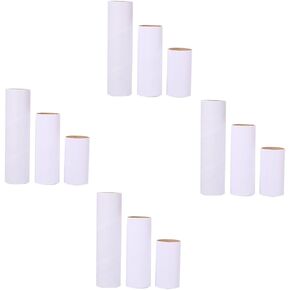 NUOBESTY 12pcs Round Cardboard Tubes for Boy Girl Craft Projects Creative Blank Paper Rolls for Art and Painting for Classroom and Home Use Fun Craft Making Material