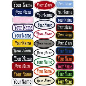 Name Patches Uniform or Work Shirt, Personalized, Embroidered New Styles New Fonts. Multiple Sizes to Choose from.