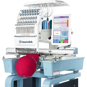 S1501 Plus Beast Embroidery Machine with 15 Needles,24"x16" Large Embroidery Area,1200SPM Max Speed,12" Touch Screen, Wifi available, capable of embroidering on Cap, T-shirt, Flat and more