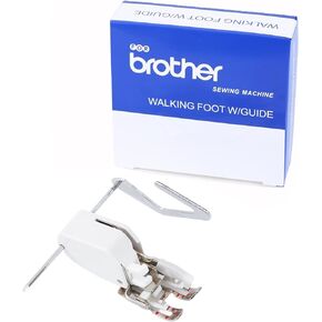 Walking Foot for Brother Sewing Machine – Heavy Duty Even Feed Foot for Quilting, Thick Fabrics & Leather – Perfect for Quilters, DIY Enthusiasts & Professional Tailors -White