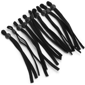 200pcs Adjustable Elastic String, Elastic Bands with Adjustable Buckle for Masks Stretch Earloop Fabric Tie Lanyard Rope for DIY Crafts Sewing(#2)