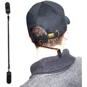 3PCS Pwshymi Cap Retainer, Baseball Cap Clips Coiled Cord Hat Strap Cord Retainers Cap Flexible Hat Clip for Boating
