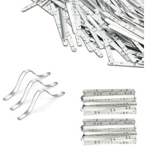 50 pcs الألومنيوم ذاتي اللصق جسر الأنف مقطع سلك الشريط المعدني لقناع الوجه صنع الحرف اليدوية