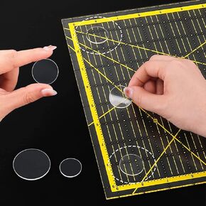Ruler Grips, Transparent Quilting Rulers, Non-Slip Silicone Ruler Rings, Quilt Template Grips with Strong Adhesive (Strip, 10PCS) in Saudi Arabia