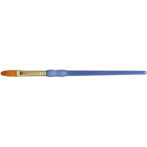 فرشاة Royal Brush Crafter Taklon Oval Wash Brush ، 1/2 بوصة ، ذهبية