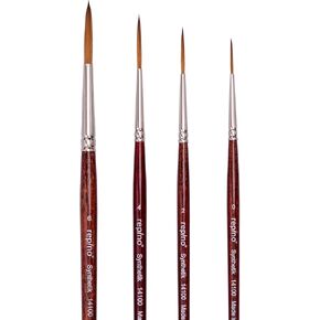 Script Liner Set of 4 - Artist Brush Synthetic Liners - Size 0, 2, 4 and 6