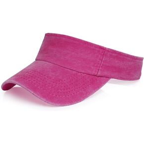 Marrywindix 1 Piece of Hot Pink Sport Wear Athletic Visor Sun Sports Visor Hat Visor Adjustable Cap for Women and Men (One Size) in Kuwait