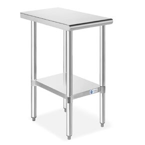 GRIDMANN Stainless Steel Work Table 72 x 30 Inches, NSF Commercial Kitchen Prep Table with Under Shelf for Restaurant and Home
