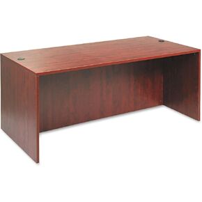 Alera VA217236MC Valencia Series Straight Desk Shell, 71w X 35 1/2d X 29 5/8h, Med Cherry