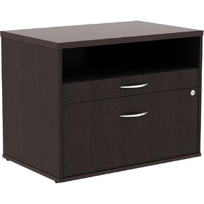 Alera Alera Open Office Desk Series Low File Cabinet Credenza ، 2-Drawer: Pencil/File ، Legal/Letter ، 1 رف ، إسبرسو ، 29.5x19.13x22.88