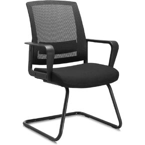 CLATINA Office Guest Chair with Lumbar Support and Mid Back Mesh Space Air Grid Series for Reception Conference Room