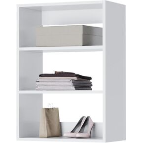 Modular Closets Vista Collection Short Tower Wood Built in Closet Organizer Unit (White, 28.5" Wide)
