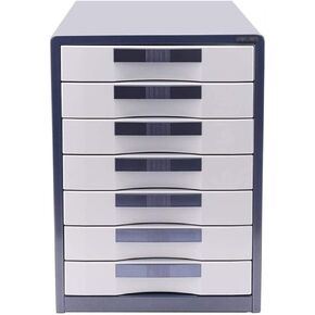 Filing Cabinet A4 Data Organizer Metal Case + Hard Plastic Drawer File Organizer 5 Layers Organizer
