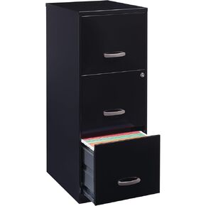 Lorell SOHO 18" 3-Drawer Vertical File