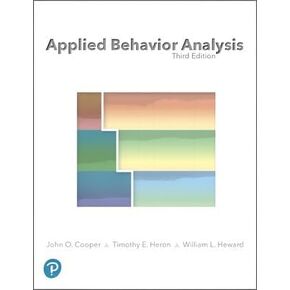 Applied Behavior Analysis Cooper 3rd Edition