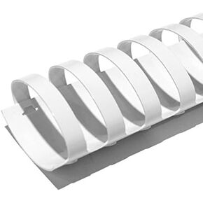 TruBind 50mm (2 in.) Comb Binding Spines | 11 in. Length for Letter Size or Smaller Projects | Standard 19-Ring Rectangular Holes | White | 425 Sheet Binding Capacity | 50 Pack