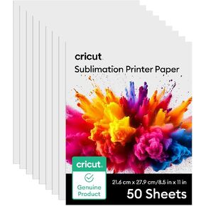 Cricut Sublimation Paper - 100 Sheets (8.5" x 11") - Letter Size - Compatible with Inkjet Printer (120gsm)