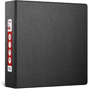 Staples 976164 3-Inch Staples Standard Binder with D-Rings Black