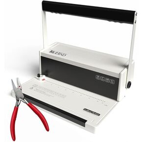 TruBind Coil Binding Machine with Electric Coil Inserter and Adjustable Side Margin | 20 Sheet Punch Capacity | Bind up to 440 Sheets | 46 Fully Disengageable Dies | 4:1 Pitch | 2-Year Warranty