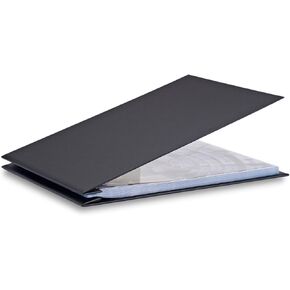 Pina Zangaro Bex Screwpost Binder, Black, 8.5x11 Landscape, Includes 20 Pro-Archive Sheet Protectors (34055)