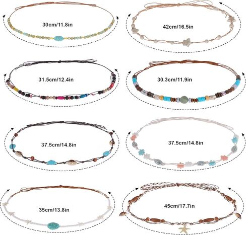 phnydreg 8PCS Cowboy Hat Bands Ethnic Western Hat Bands for Cowboy Hats Beaded Hat Bands for Women Cowgirl Men in Kuwait