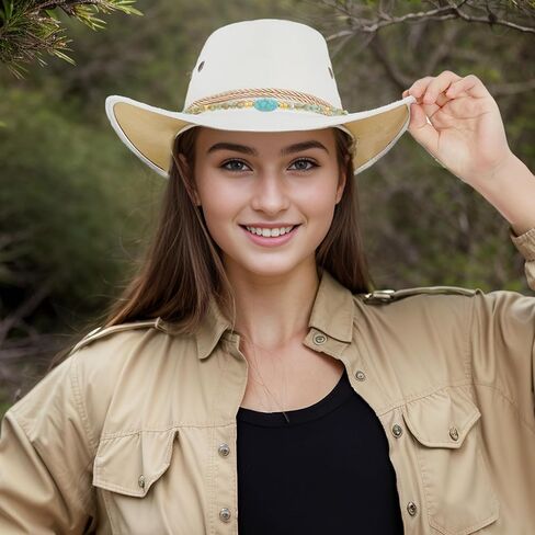 phnydreg 8PCS Cowboy Hat Bands Ethnic Western Hat Bands for Cowboy Hats Beaded Hat Bands for Women Cowgirl Men in Kuwait